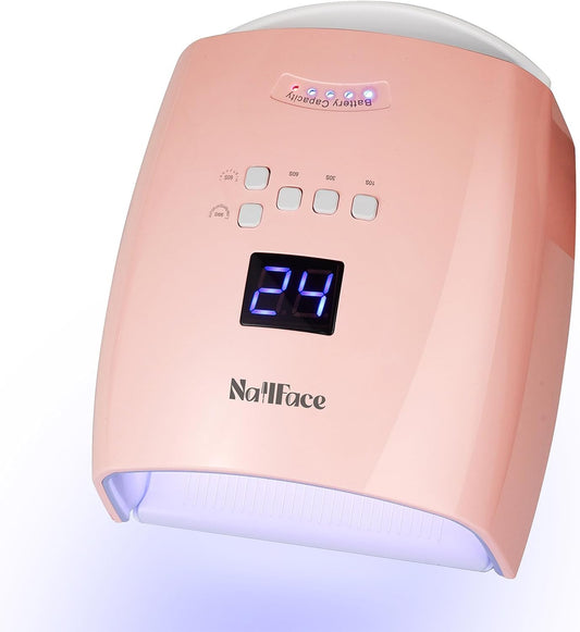 Cordless UV LED Nail Lamp, 66W Rechargeable Gel Nail lamp, Cordless UV Light for Gel Nails with