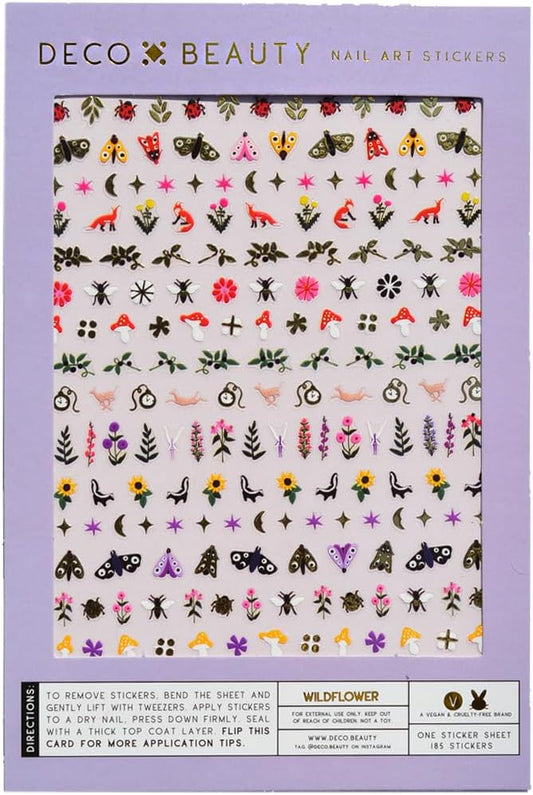 Wildflower Nail Stickers - Lightweight & Easy-to-Apply Nail Art with Cute & Trendy Designs