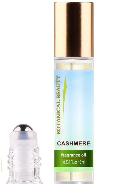 Botanical Beauty CASHMERE FRAGRANCE OIL ROLL-ON 0.338 FL OZ (10 ML) Rollerball Perfume, Alcohol-Free, Long Lasting
