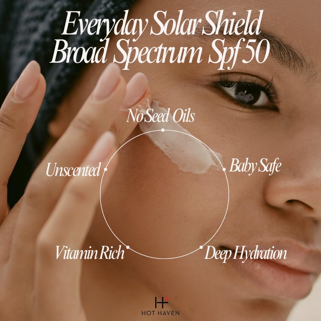 Tallow Sunscreen SPF 50 – Everyday Solar Shield Mineral Sunscreen | Grass-Fed Tallow & Zinc Oxide – Non-Greasy, Baby Safe, Reef Friendly, Chemical-Free Moisturizer – 3.38 oz