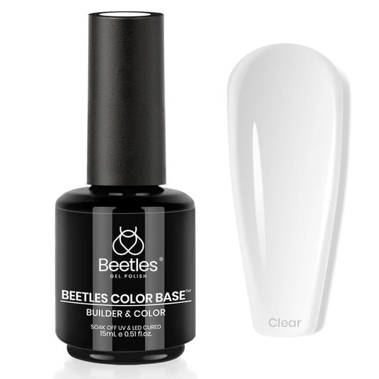 beetles Gel Polish Beetles Color Base Gel For Nails, 2 In 1 Clear Sheer Builder Rubber Gel Nail