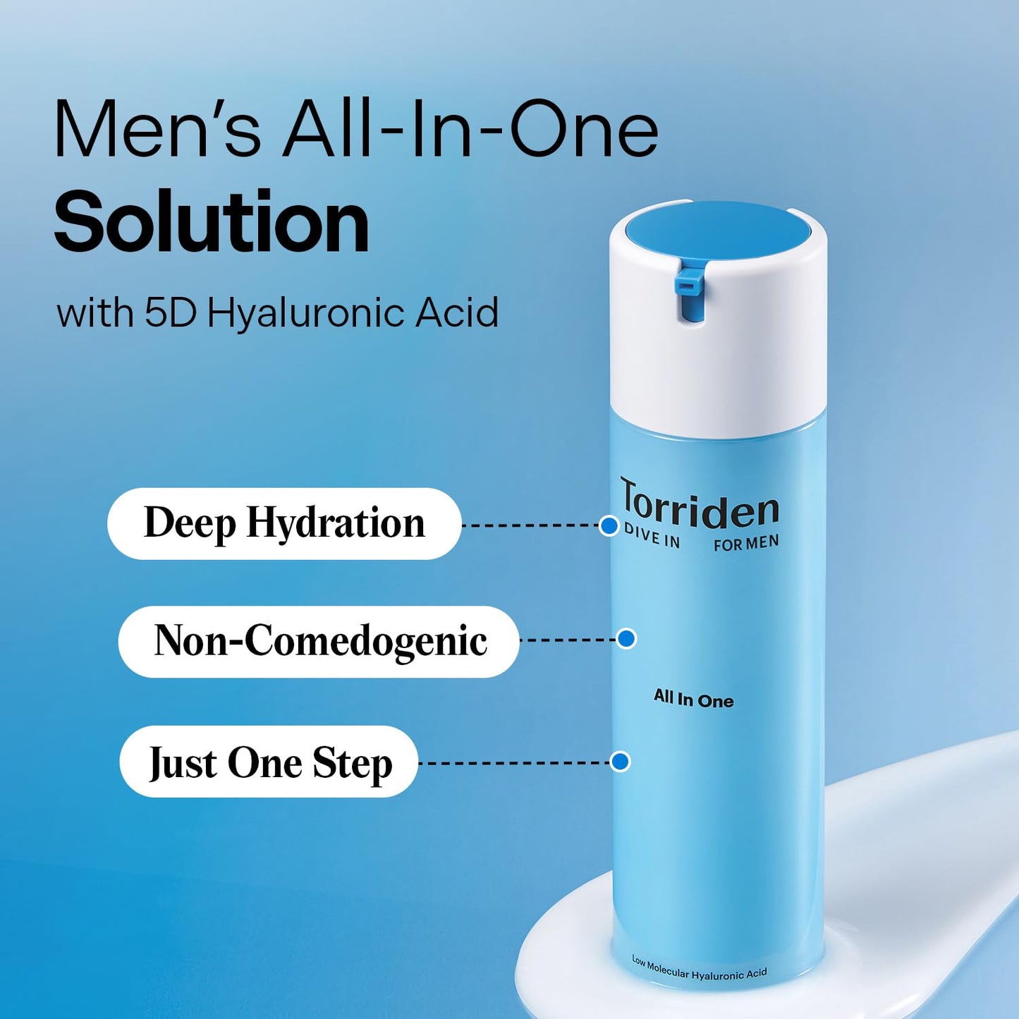 Torriden DIVE IN FOR MEN All In One 200ml (7.05 fl. oz) | All-In-One for Inner Moisturizing and