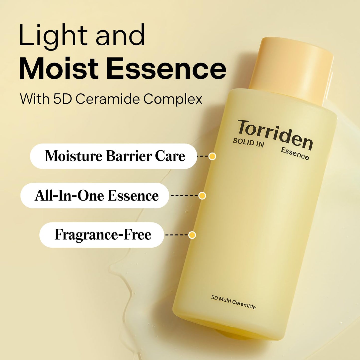 Torriden SOLID IN Ceramide Essence 100ml (3.38 fl. oz.) | For Deep Hydration, Moisturizing