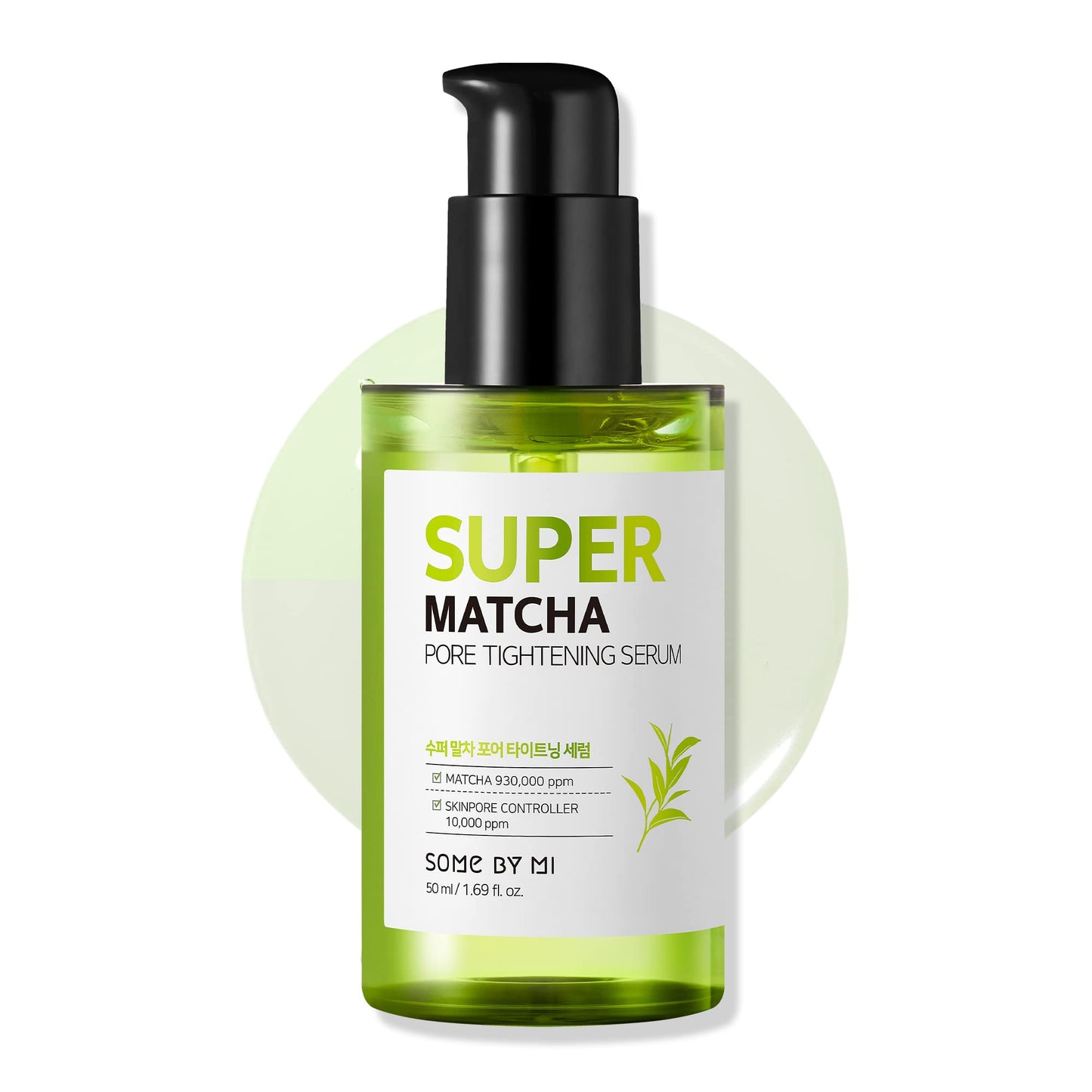 SOME BY MI Super Matcha Pore Tightening Serum - 1.69Oz, 50ml - Made from Match Water for Sensitive