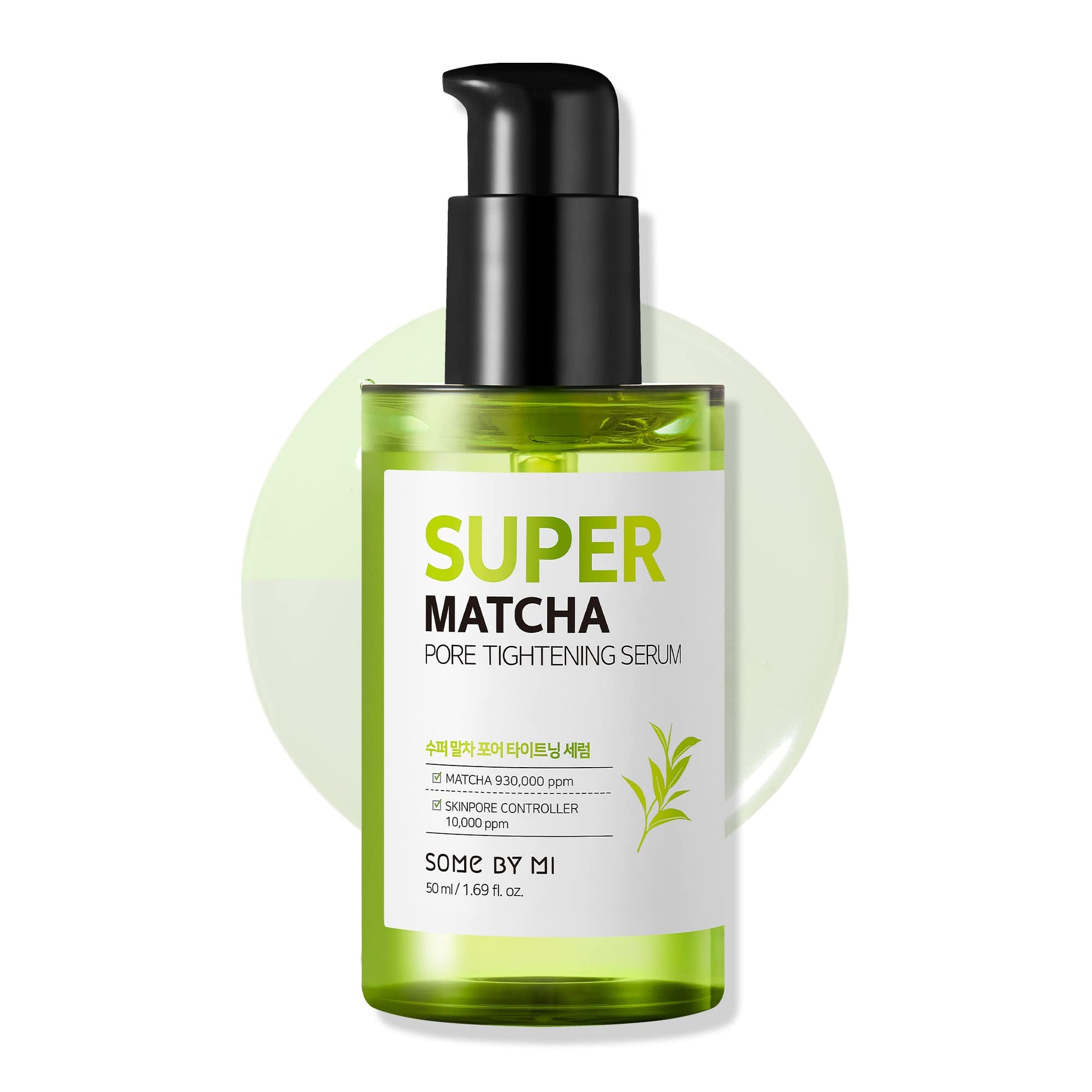 SOME BY MI Super Matcha Pore Tightening Serum - 1.69Oz, 50ml - Made from Match Water for Sensitive