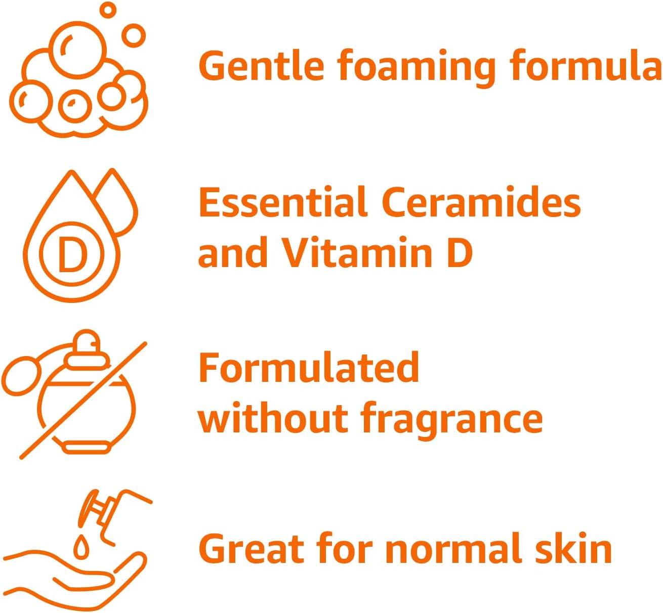 Amazon Basics Renewing Salicylic Acid Cleanser with Ceramides & Vitamin D, 8 Fluid Ounces, 3-Pack