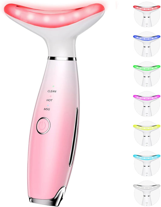 7 Color Galvanic Machines - Red Light Therapy for Face and Neck, Face Massager Tool for Wrinkles