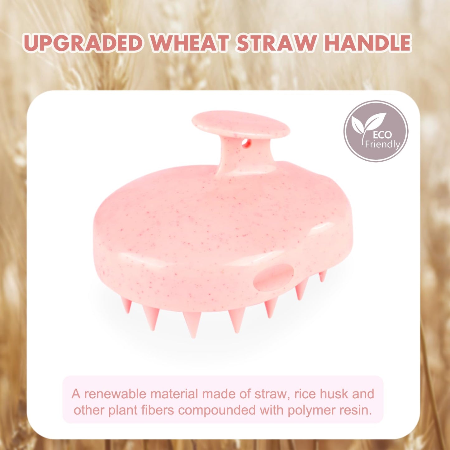 FREATECH Scalp Massager Hair Growth, Scalp Scrubber Shampoo Brush with Soft Silicone Bristles for
