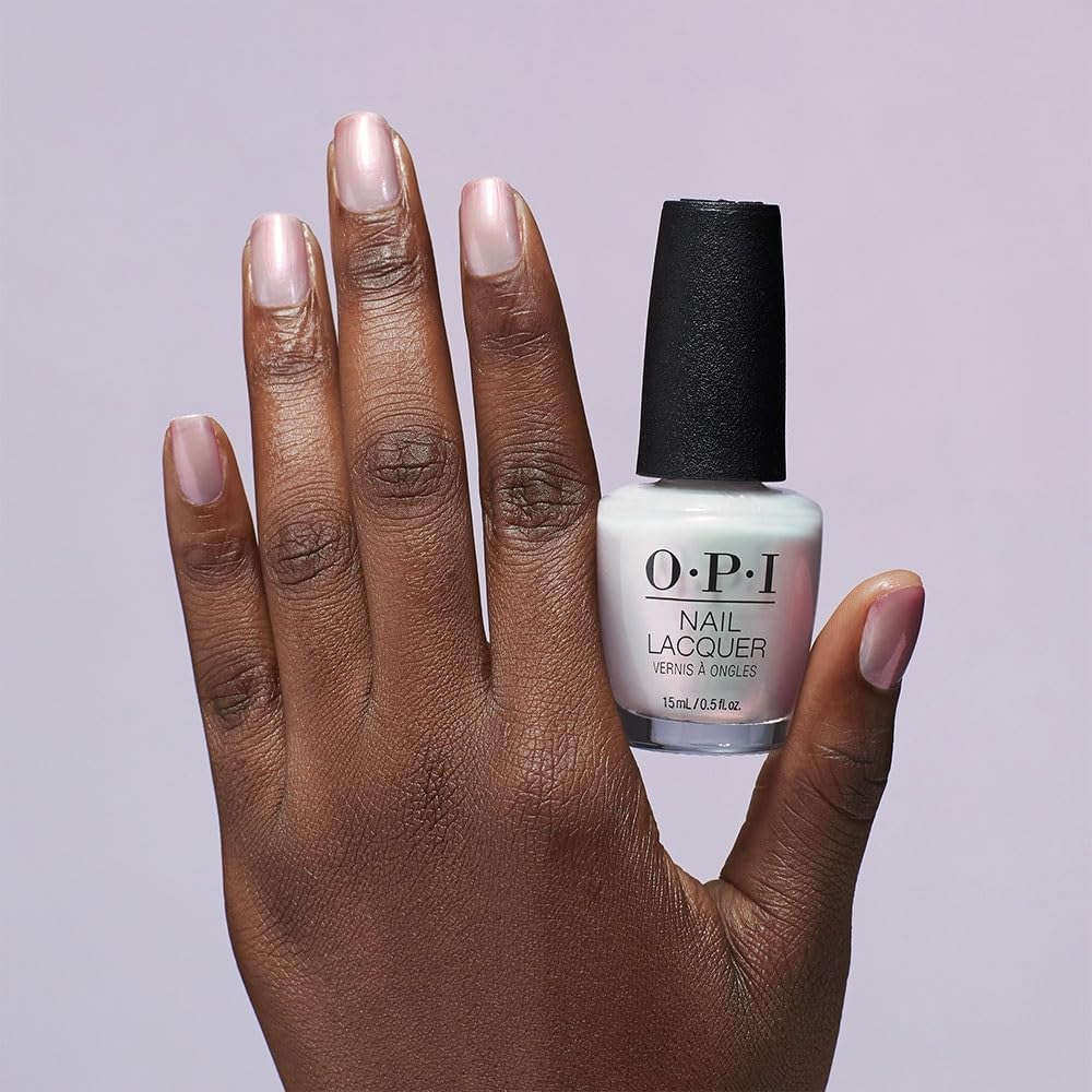 OPI Nail Lacquer Glazed N' Amused | Sheer Soft White Pearl Nail Polish