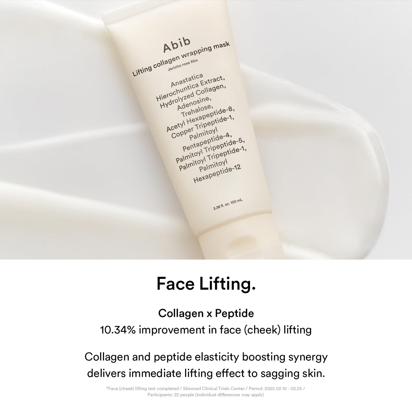 Abib Collagen Overnight Wrapping Mask Jericho Rose, Peel Off Face Mask for Glass Skin & Pore