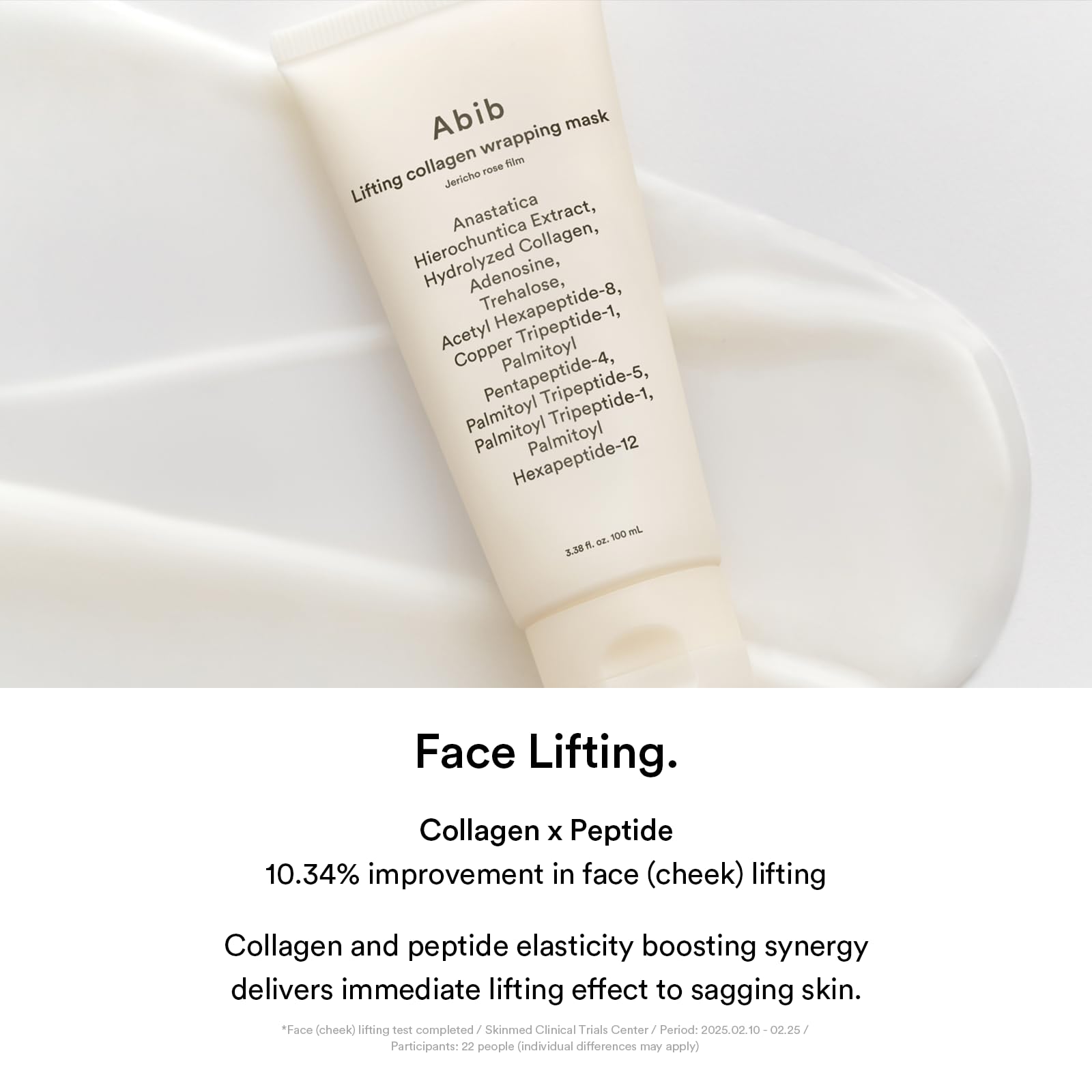 Abib Collagen Overnight Wrapping Mask Jericho Rose, Peel Off Face Mask for Glass Skin & Pore