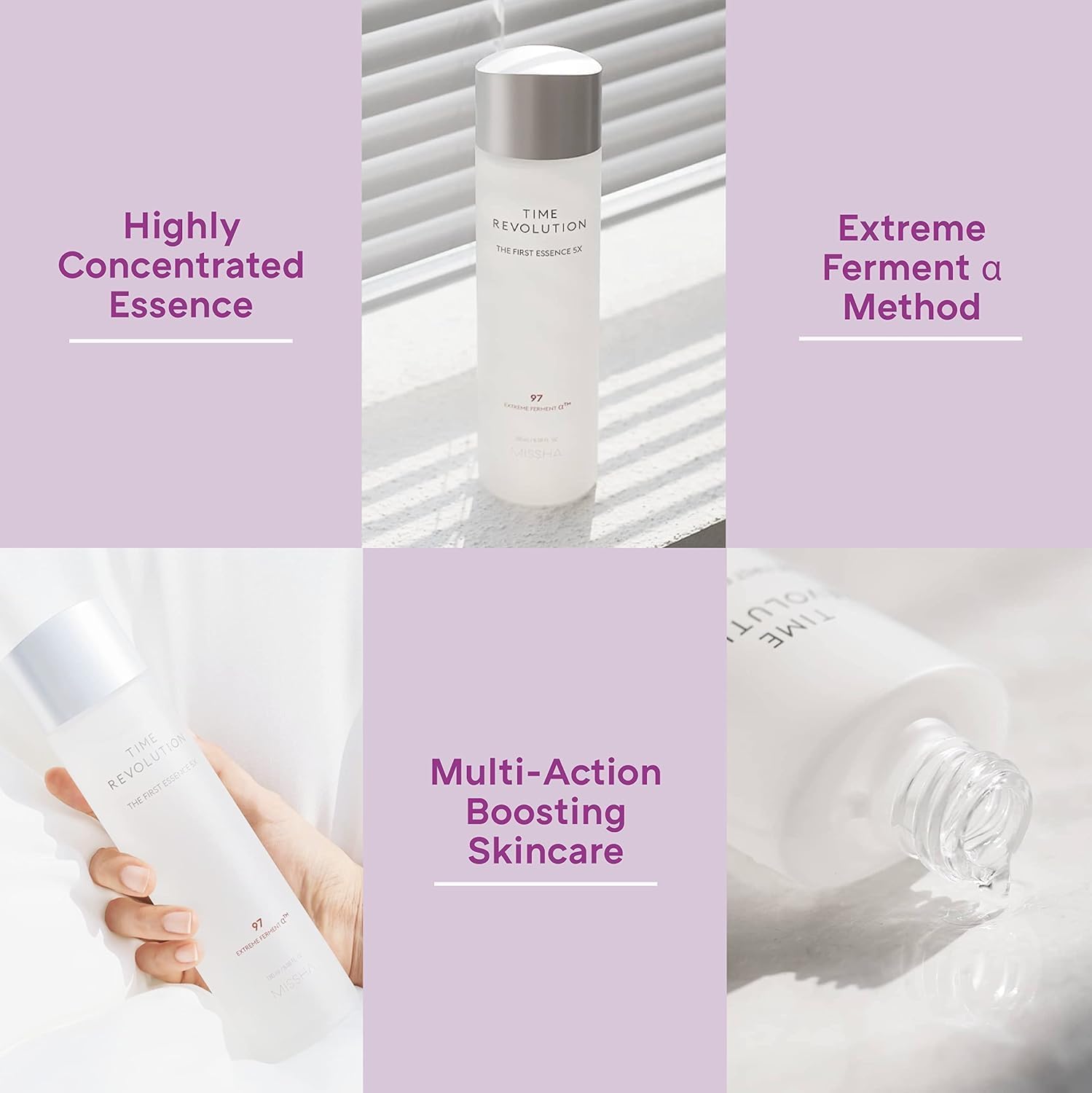 MISSHA Time Revolution The First Essence 5X 5.07 oz, Korean Skin Care