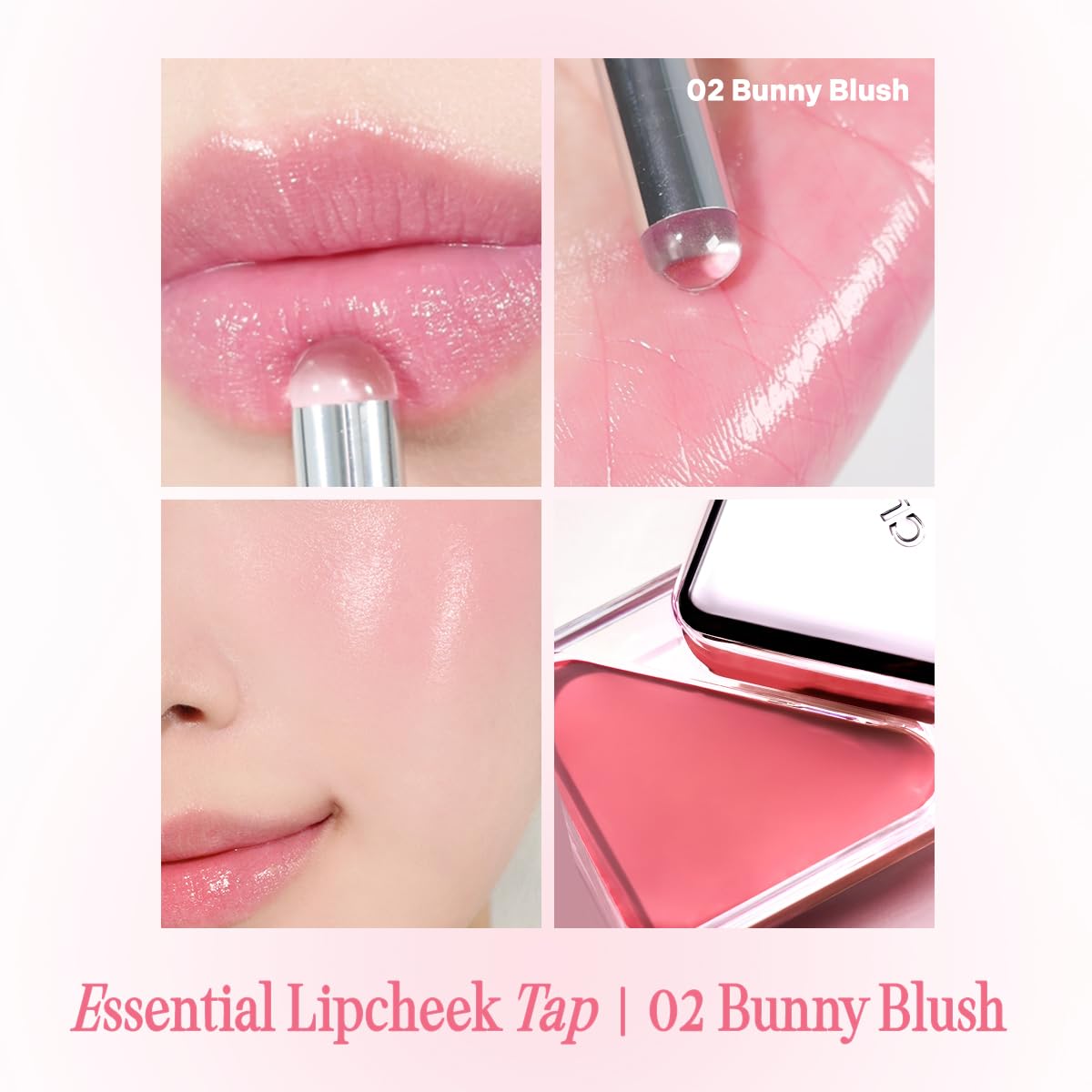 CLIO Essential Lip & Cheek Tap, Easy to Use, Glides on Effortlessly, Non-Greasy, Travel-Sized Creamy & Blendable Color For Lips & Cheeks (03 ROSY BLOW, One Size)