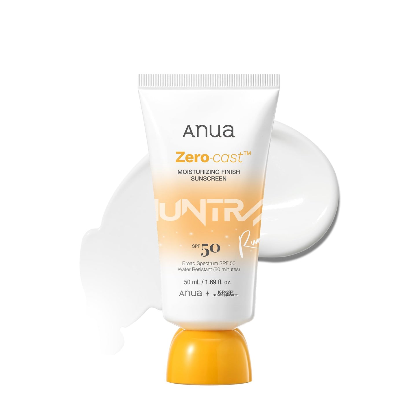Anua Zero-Cast Moisturizing Sunscreen SPF 50, 1.69 fl oz