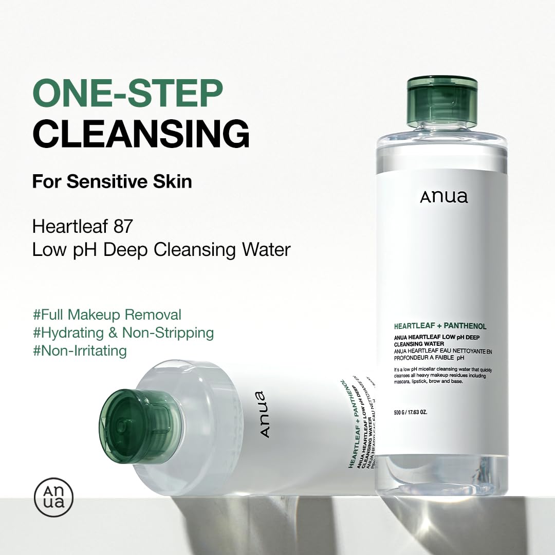 ANUA Heartleaf Low pH Deep Cleansing Water, 16.9 fl oz