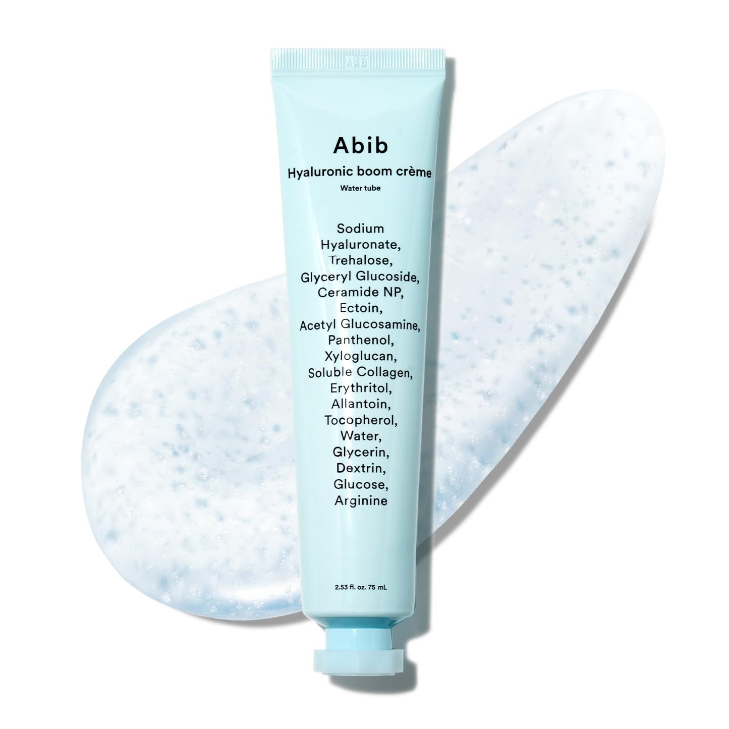 Abib Hyaluronic Boom Crème Water Tube, Expanding Nano-Sized Hyaluronic Acid Particles 4x, Deep