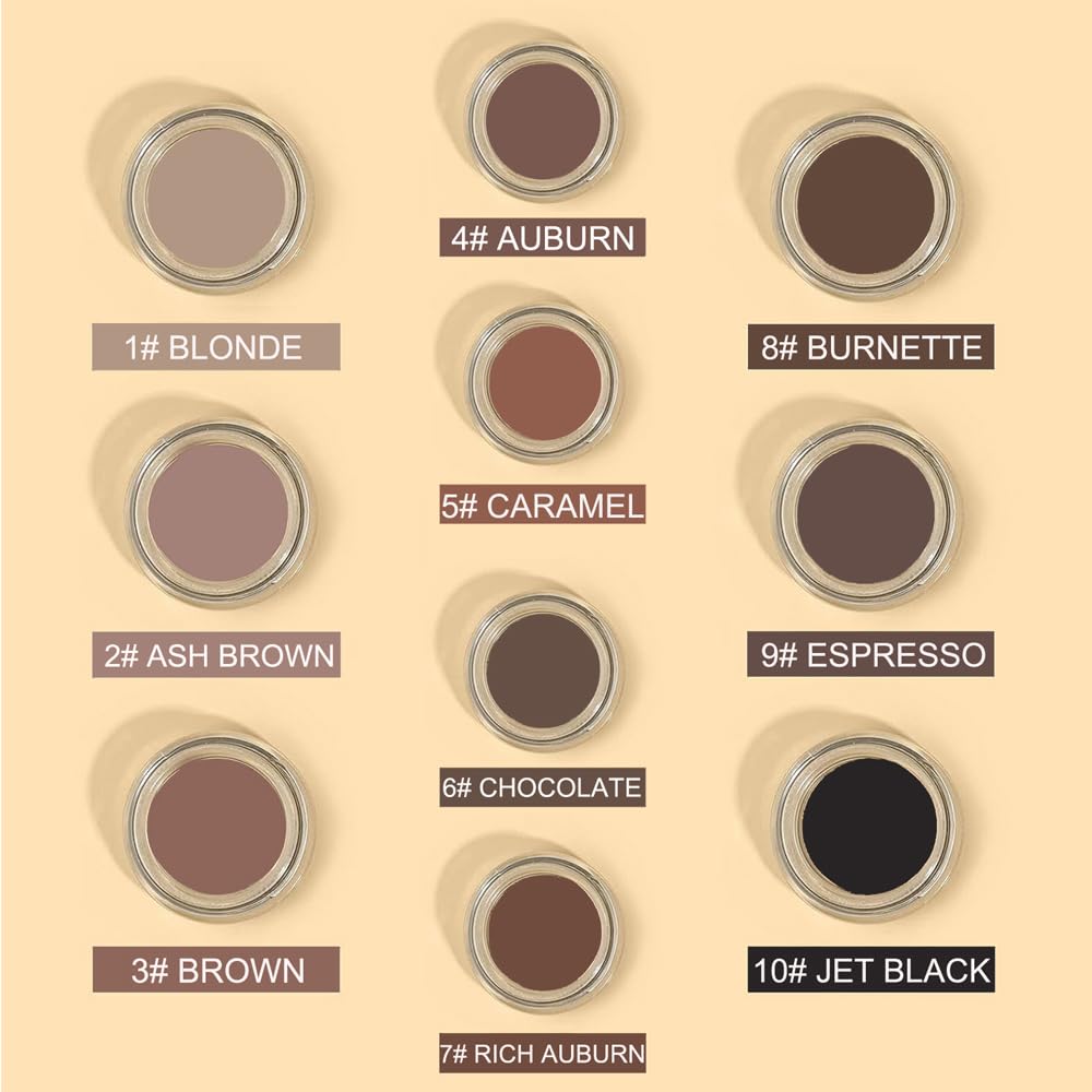 Upgraded Eyebrow Stamp Pencil Kit for Eyebrows Makeup, with Waterproof Eyebrow Pen, Black Eyebrow Eyeliner, Eyebrow Pomade, Specially Customized Blade Shaped Eyebrow Brush and Eyebrow Razor