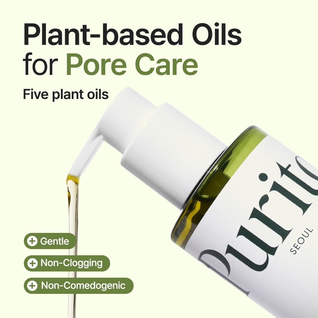 PURITO From Green Cleansing Oil 6.76 fl.oz / 200ml Gentle Facial Cleanser, Cruelty-free & Vegan