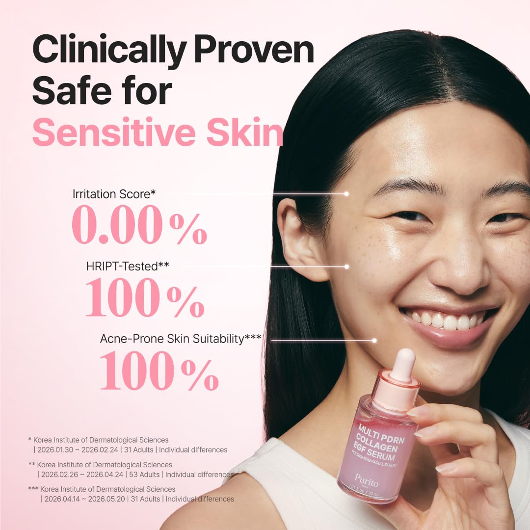 PURITO Multi PDRN + Collagen + EGF Serum | Revitalizing Glow, 1.01 fl oz