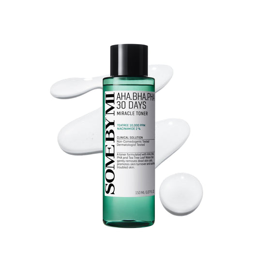 SOME BY MI AHA BHA PHA 30 Days Miracle Toner – 5.07oz, 150ml – Korean Refining Face Toner for All