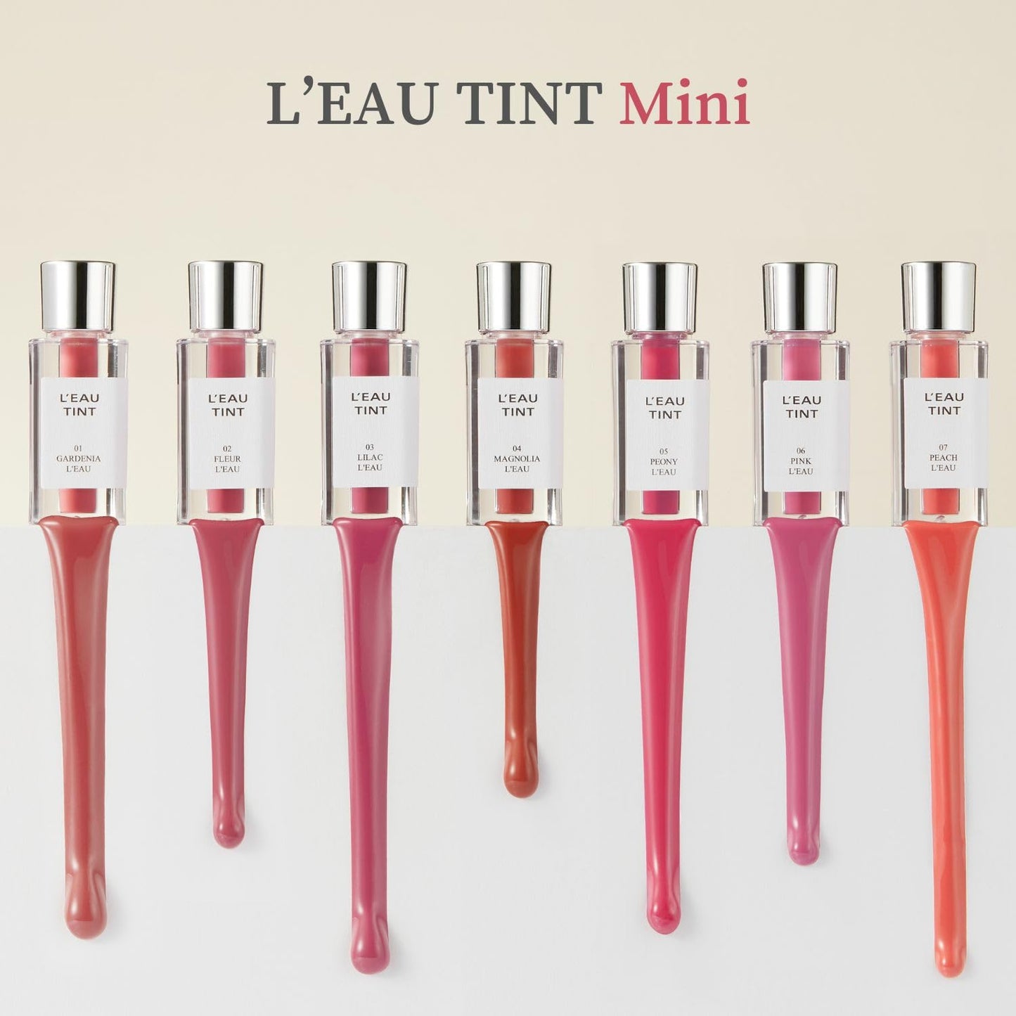 BBIA L’EAU Tint – Glossy & Glow Lip Stain, Watery Lip Tint, Non-Sticky, High Shine Finish, Long-lasting, Moisturizing, Lightweight, Natural, Daily Use, Vegan, Korean Makeup (04 MAGNOLIA L'EAU -MINI)