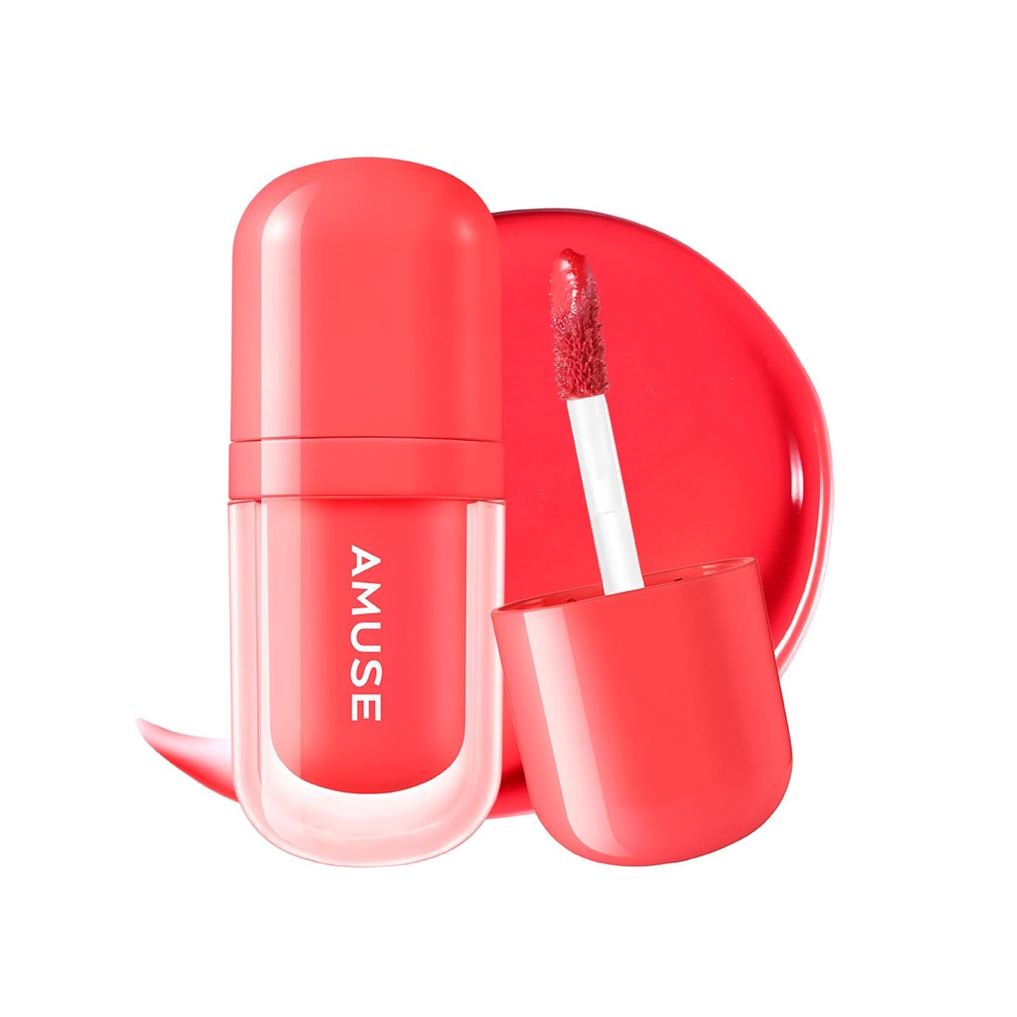 Amuse SEOUL BEBE TINT - 04 APPLE LIKE | 24-hour Long-lasting Lip Stain, Plumping, Hydrating, Moisturizing, No Peel Off, Lip Care, Treatment, Non Sticky, Korean Lip Tint for Dry Lips