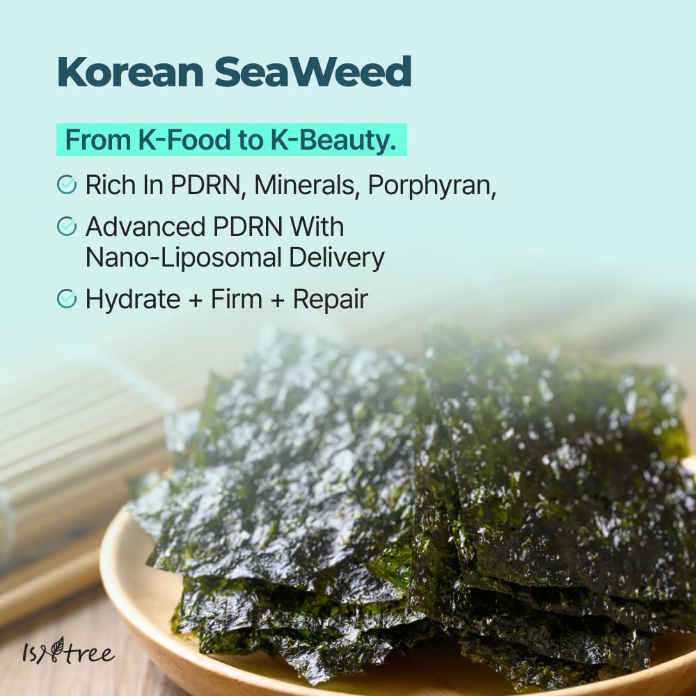 IsNtree Gim PDRN Deep Sleep Mask 80ml, 2.7 fl oz | Korean SEAWEED Skincare Sleeping Mask gel |
