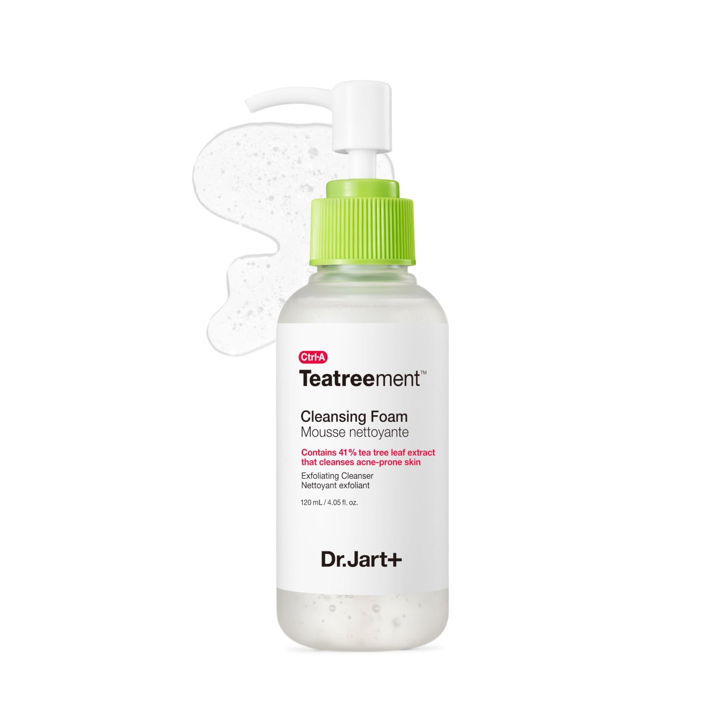 Dr.Jart+ Teatreement Cleansing Foam Korean Face Wash for Oily Skin | Korean Skin Care, 4.05 Fl Oz