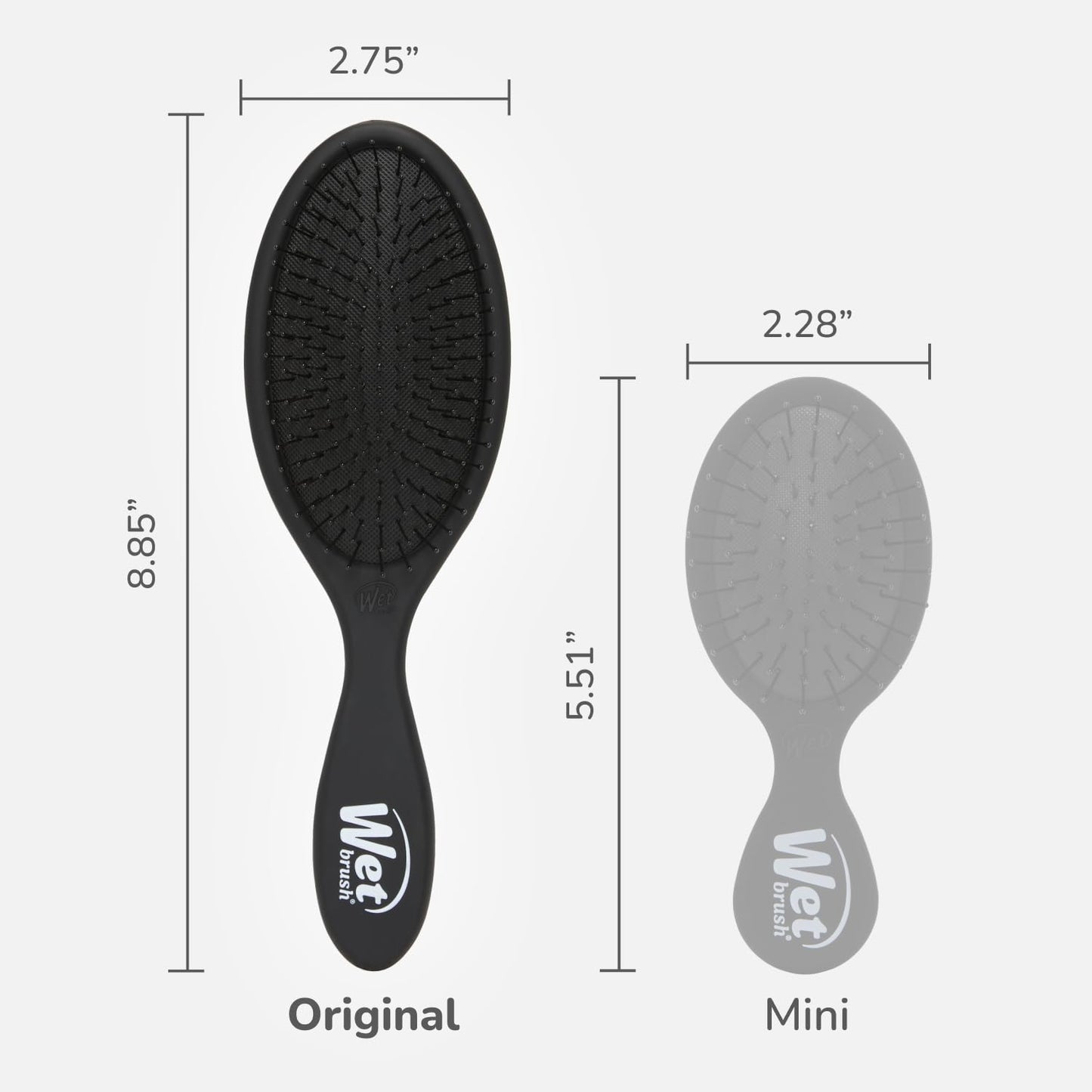Wet Brush Original Detangler Hair Brush, Black Frost, For All Hair Textures