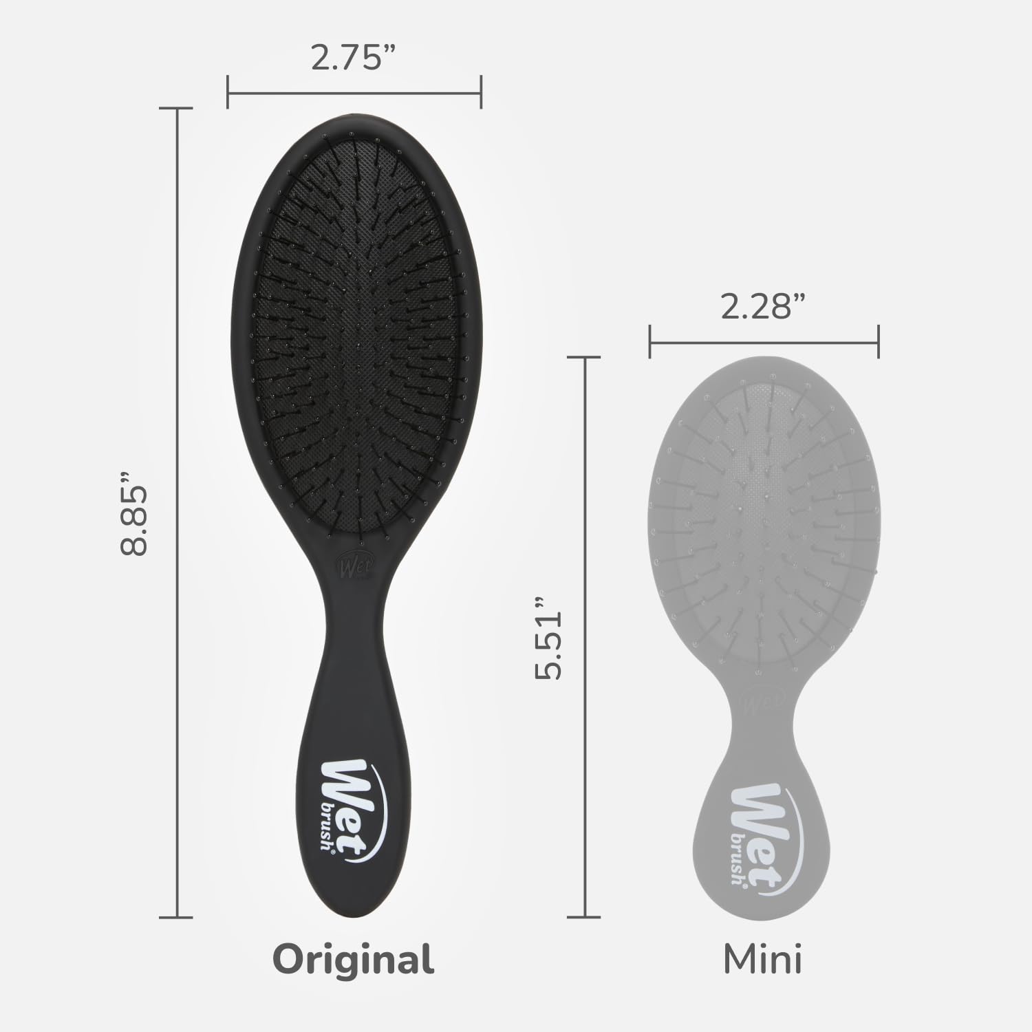 Wet Brush Original Detangler Hair Brush, Black Frost, For All Hair Textures