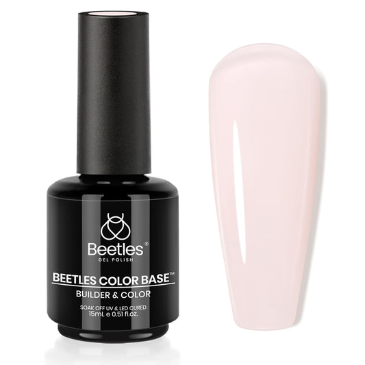 Beetles Nude Color Base Builder for Nails: Nail Strengthening Extension Sculpting Nail, Soak Off