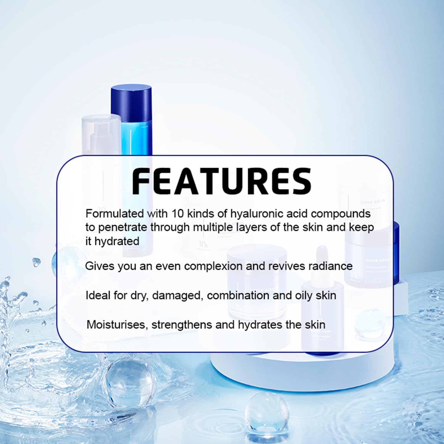MISSHA Super Aqua, Ultra Hyalron Emulsion, 4.39 fl oz (130 ml)