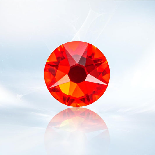 Novani Red Rhinestones 1440pcs Flat Back Round Rhinestone Style 2088 Sparkly Crystal Gemstones for
