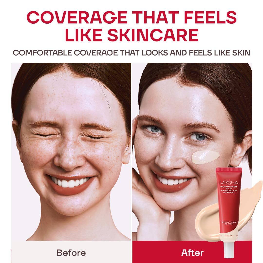 MISSHA M Perfect Cover BB Cream No.13 Bright Beige SPF 42 PA+++ 1.69 oz