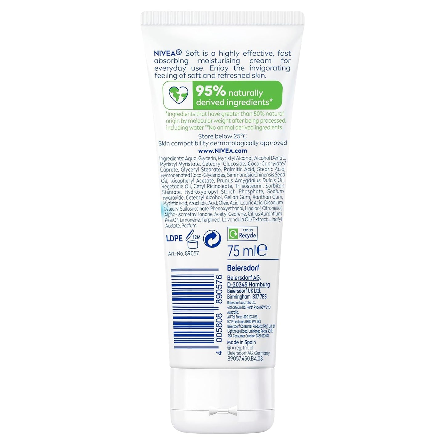 Soft Body Creme, 2.6 oz, 2 pk