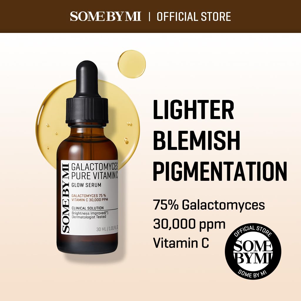 SOME BY MI Galactomyces Pure Vitamin C Glow Serum - 1.01Oz, 30ml - Korean Vitamin C Face Serum for