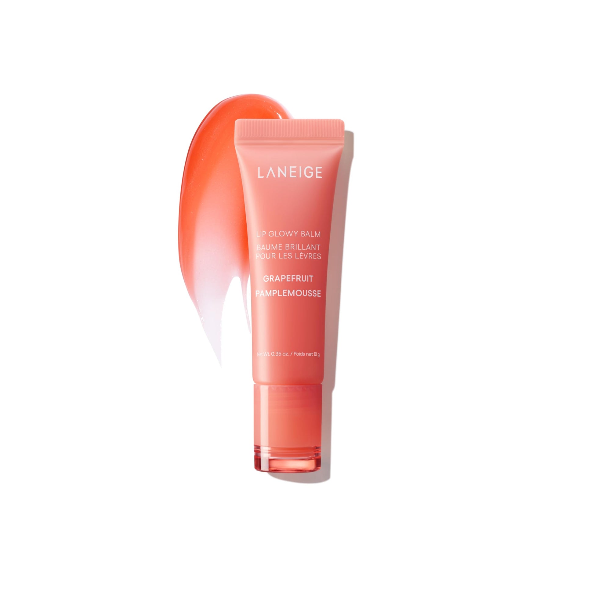 LANEIGE Lip Glowy Balm: Sheer Tinted Lip Treatment Balm Tube with Shea & Murumuru Butters for