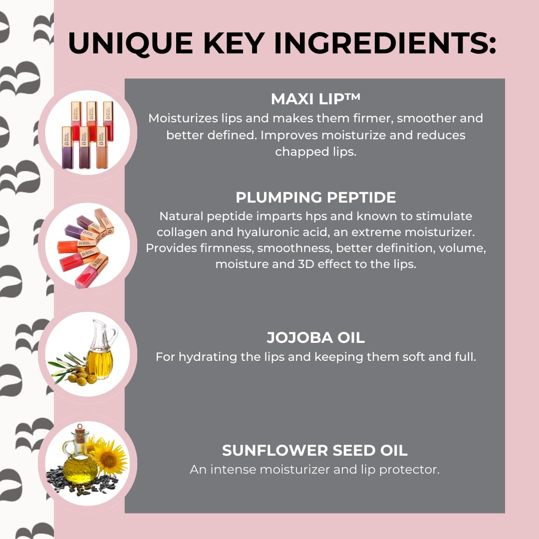 Rinna Beauty Larger Than Life Lip Plumping Oil - Sunset - Moisturizes & Hydrates Lips - Natural Plumping Over Time - Vegan, Cruelty-Free, & Paraben-Free 0.3 Fl Oz
