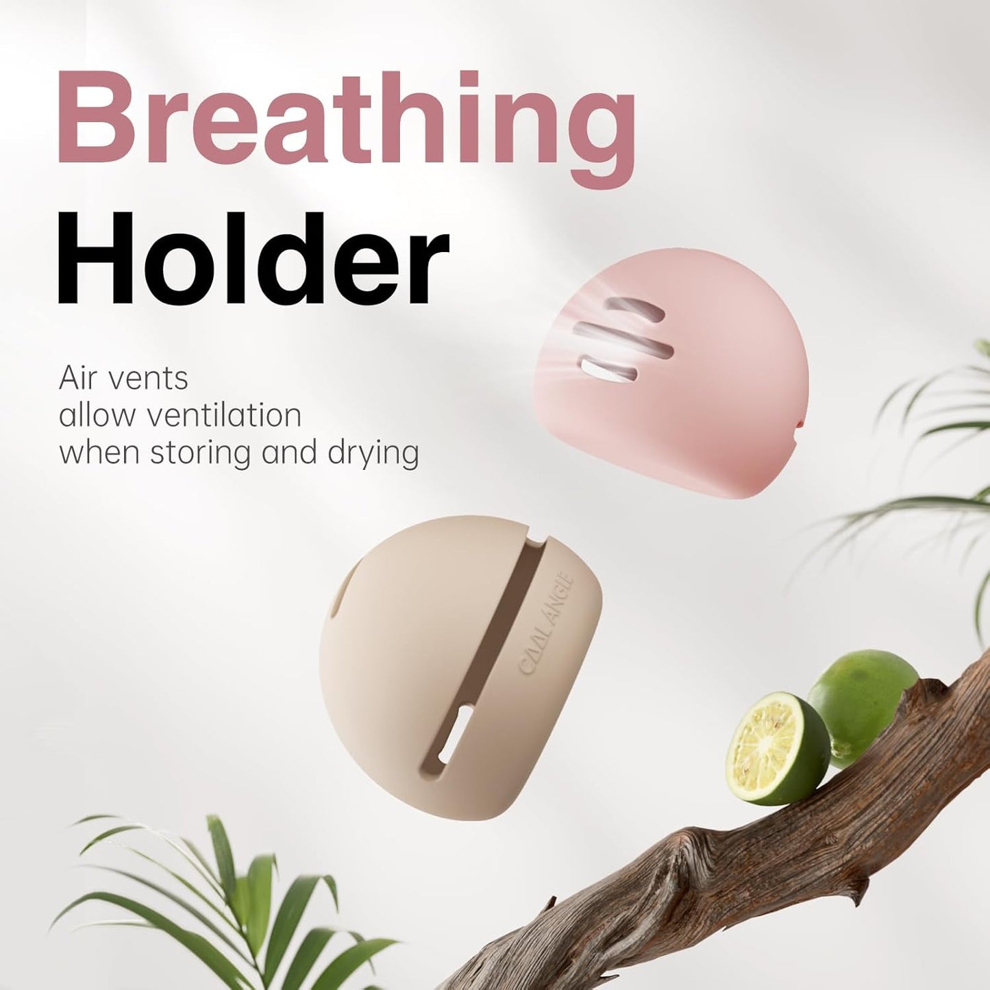 Makeup Sponge Holder Silicone Beauty Sponge Holder Makeup Blender Case for Travel 2 in 1 Stand Storage For Quick Drying White