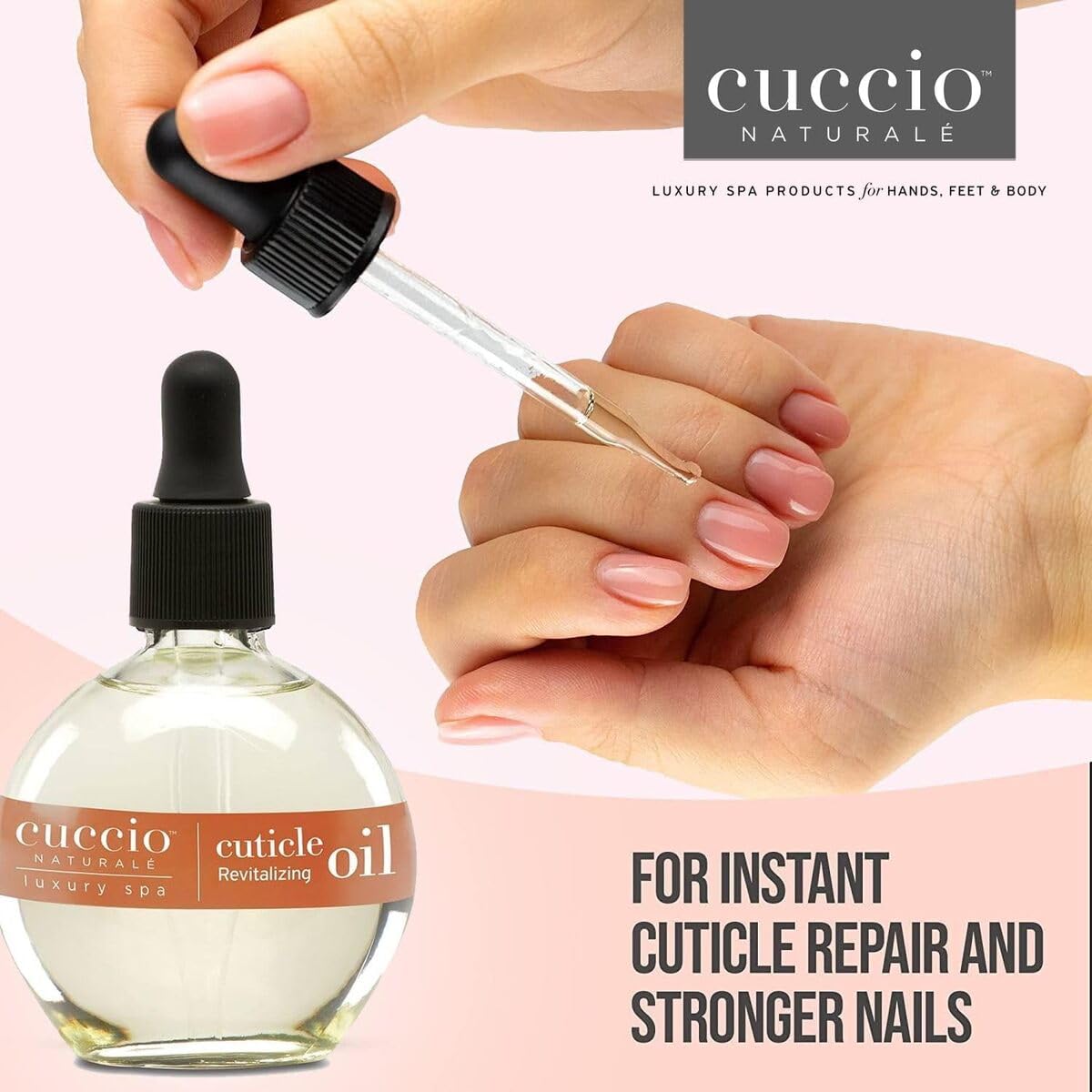 Cuccio Naturale Sweet Almond Revitalizing Cuticle Oil, Lightweight Fast-Absorbing Hydrating Nail &