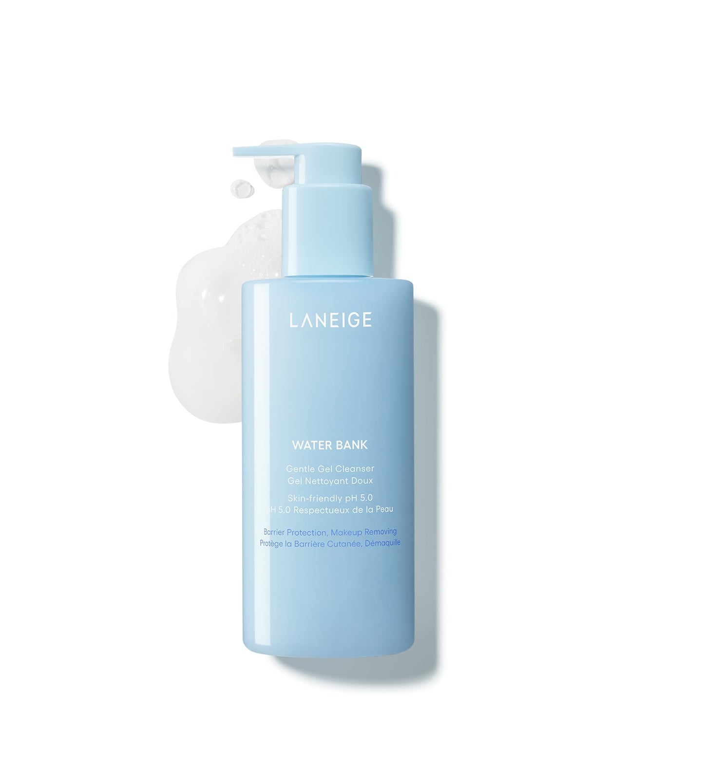 LANEIGE Water Bank Gentle Gel Facial Cleanser: Hydrating, Non-Stripping, pH-Balanced