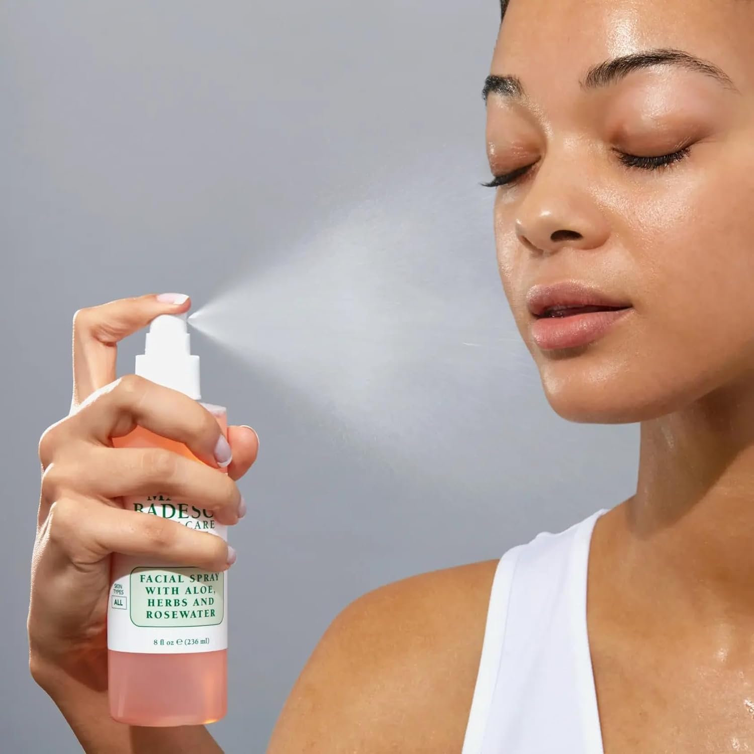 Mario Badescu Facial Spray Aloe, Rose Water and Cucumber - Green Tea Duo for Face, Neck or Hair