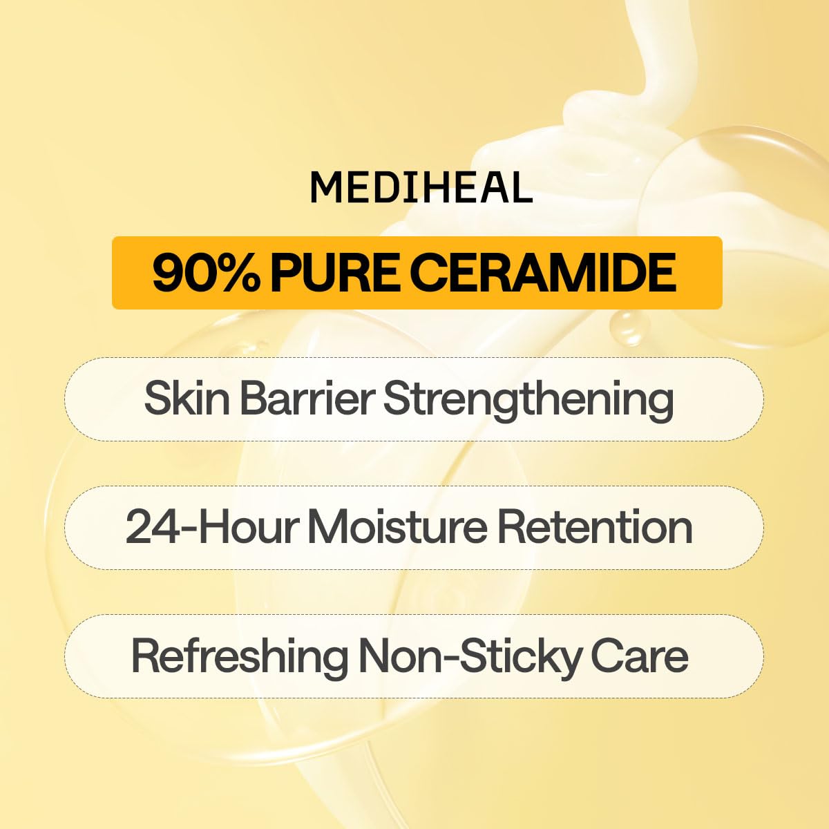 MEDIHEAL Ceramide Essential Face Sheet Mask, Moisture Barrier (10ea)