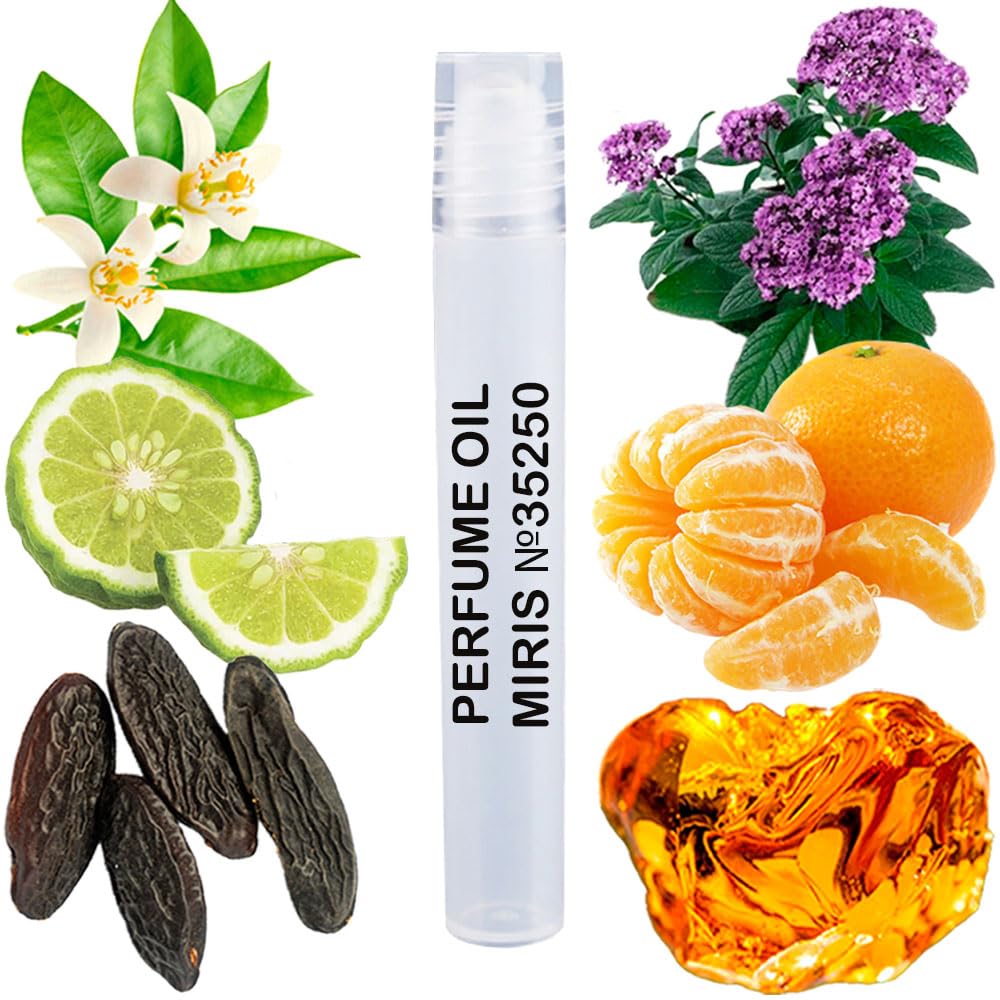 MIRIS Perfume Oil No. 35250, Inspired by Code Colonia, Long-Lasting Men Roll-On, Rollerball 0.34 Fl Oz / 10 ml