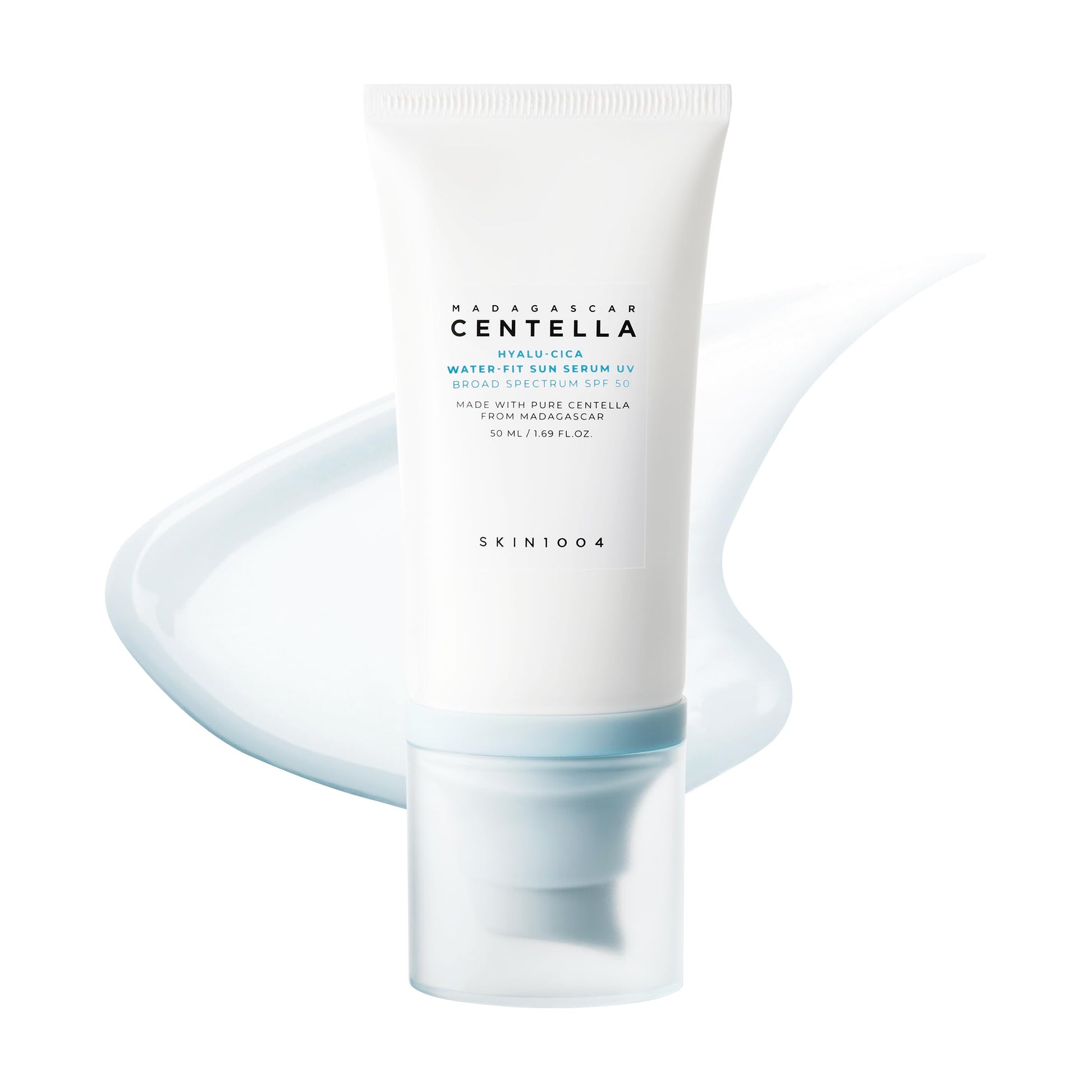 SKIN1004 Centella Hyalu-Cica Water-Fit Sun Serum UV, Korean Sunscreen SPF 50, Centella Sunscreen