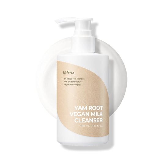 IsNtree Yam Root Vegan Milk Cleanser | Korean Facial Cleanser with Yam Root | Hydrating Milky