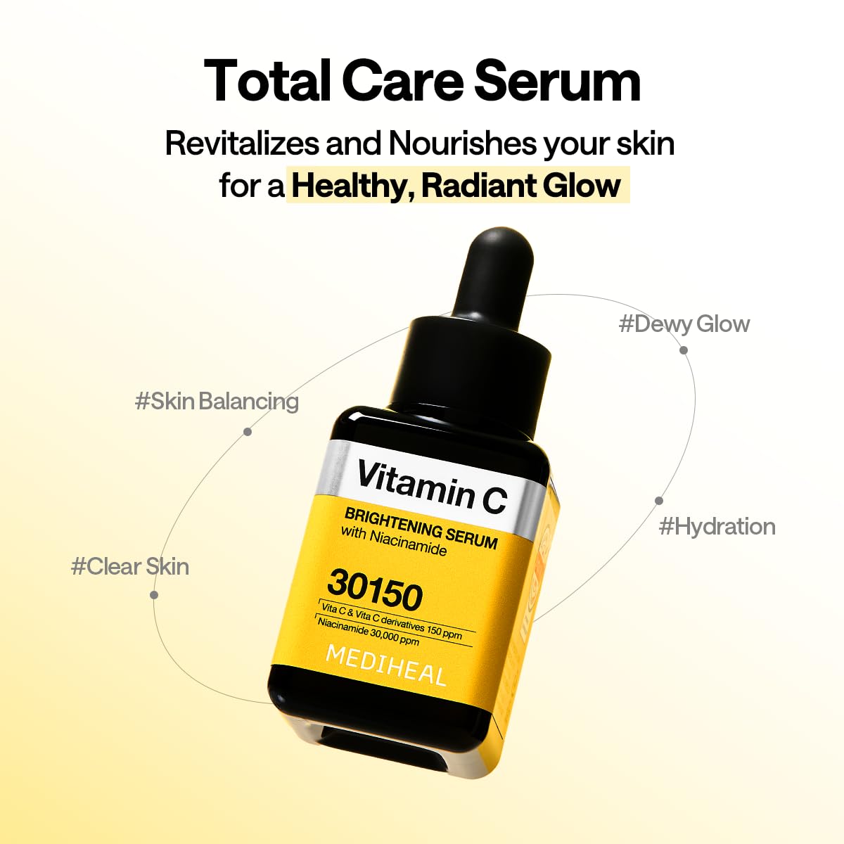 MEDIHEAL Vitamin C Brightening Serum for Radiant Skin (1.35 fl oz)