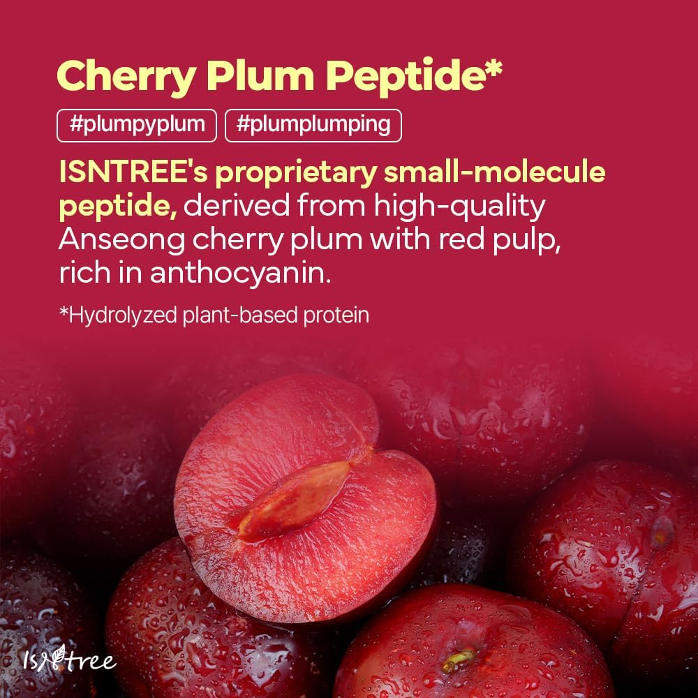 ISNTREE Plum Peptide Booster 2000s – Firming & Hydrating Serum with Vegan Collagen & 5 Peptides