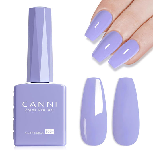CANNI Purple Gel Polish, 1Pcs Cold Purple Nail Polish Gel High Gloss Soak Off UV Nail French Nail