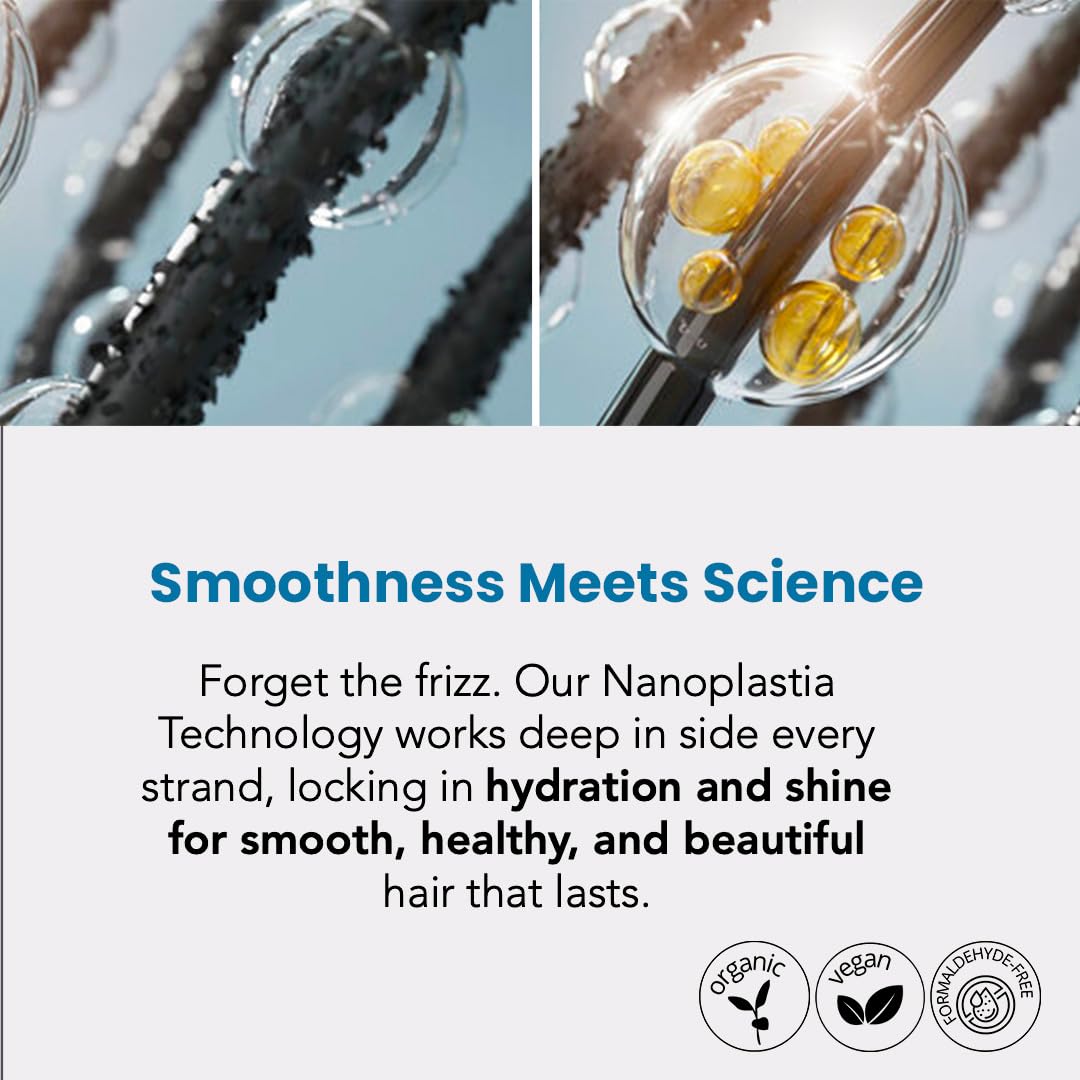 Torrano Gel Keratin Hair Treatment -Straightening in 1 Step, Formaldehyde Free-Nanoplastia Para Alisar Cabello, Keratina Organica Sin Formol Para Alisar el Pelo - Nano Keratin (500ml)